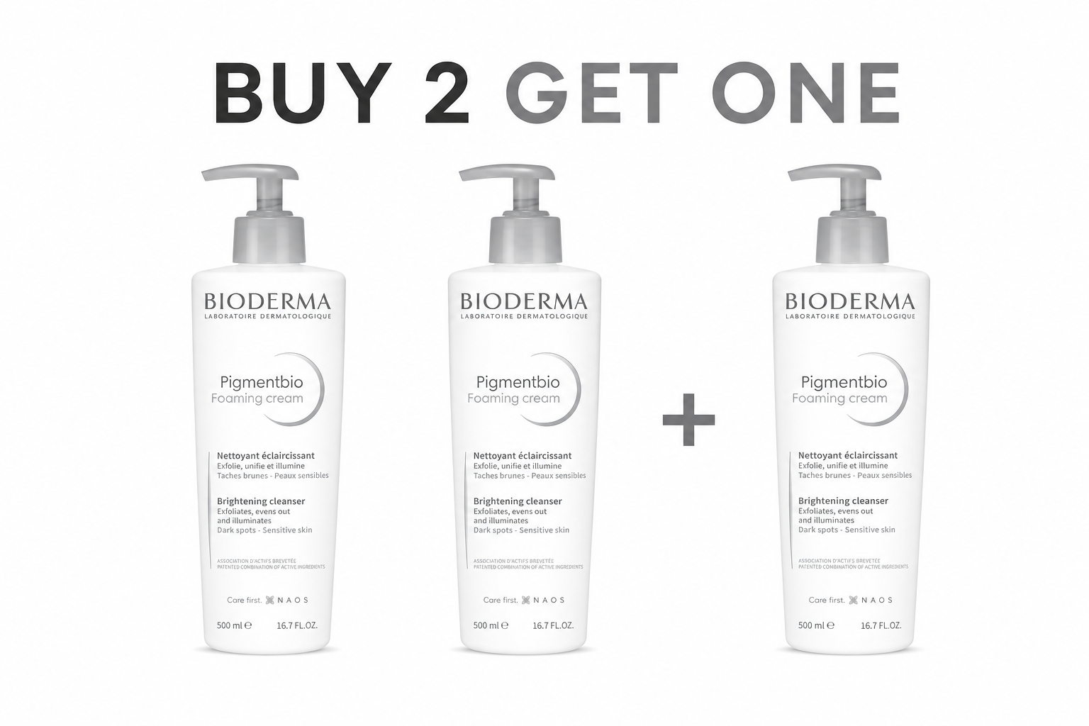 Bioderma Pigmentbio Foaming Cream - 500 ml buy 2 get 1 Free