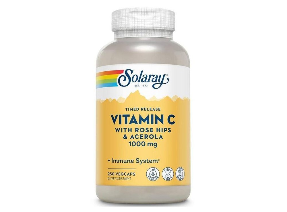Solaray Vitamin C With Rose Hip & Acerola 1000Mg