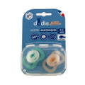 Symmetrical Soothers 0-2M Blue & yellow