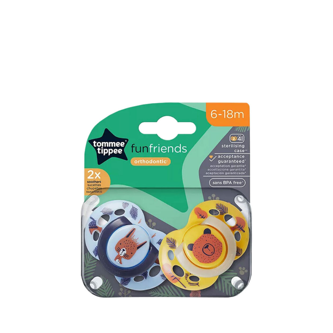 Tommee Tippee Funfriends Orthodontic Soothers 18 to 36 Months