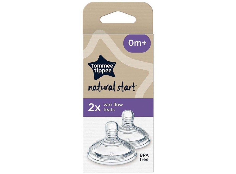 Tommee Tippee Natural Start Vari Flow Teats Pack Of 2 0M+