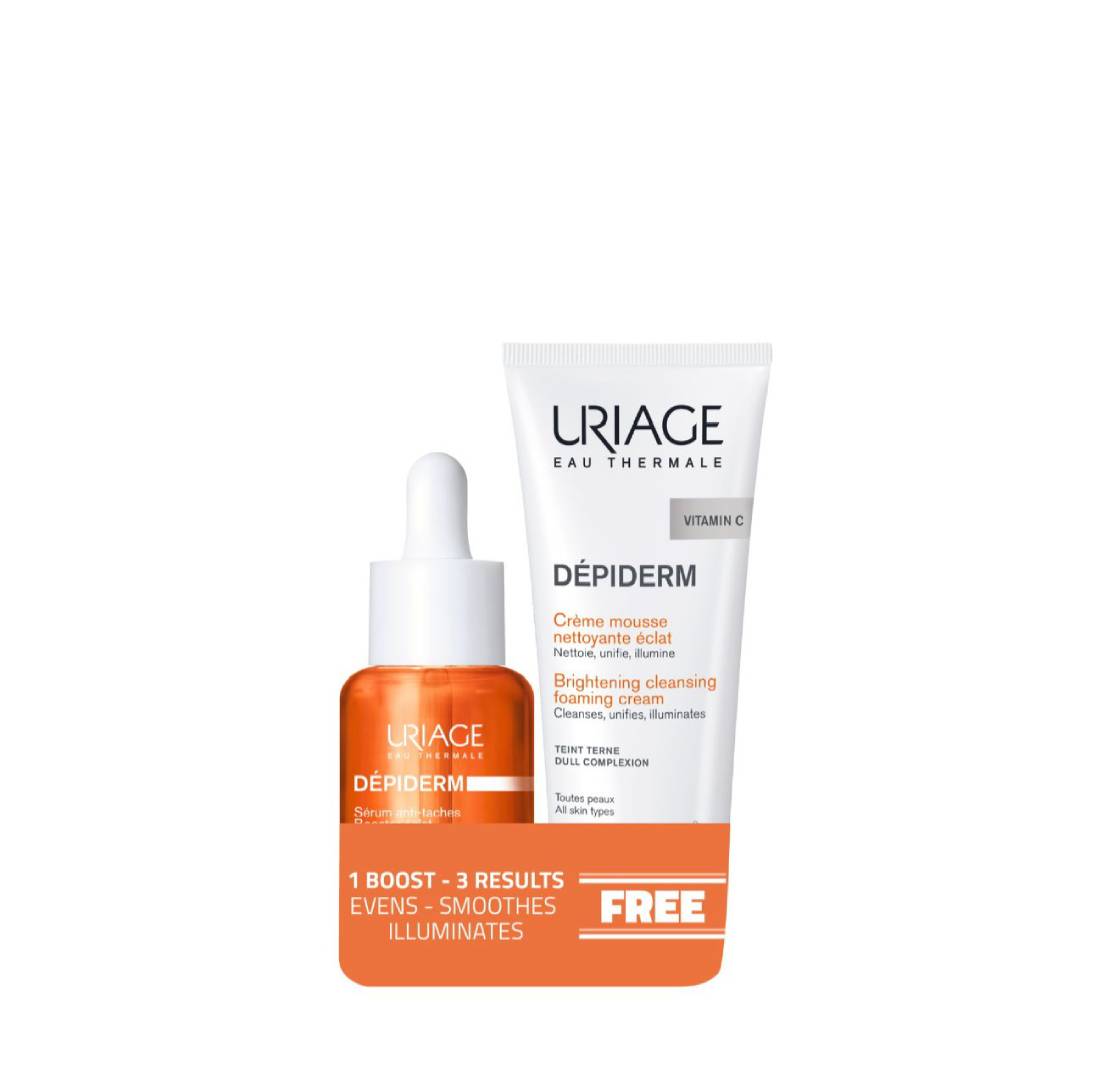 Uriage Depiderm brightening booster serum + Depiderm Mousse Nettoyante Eclat - Offer