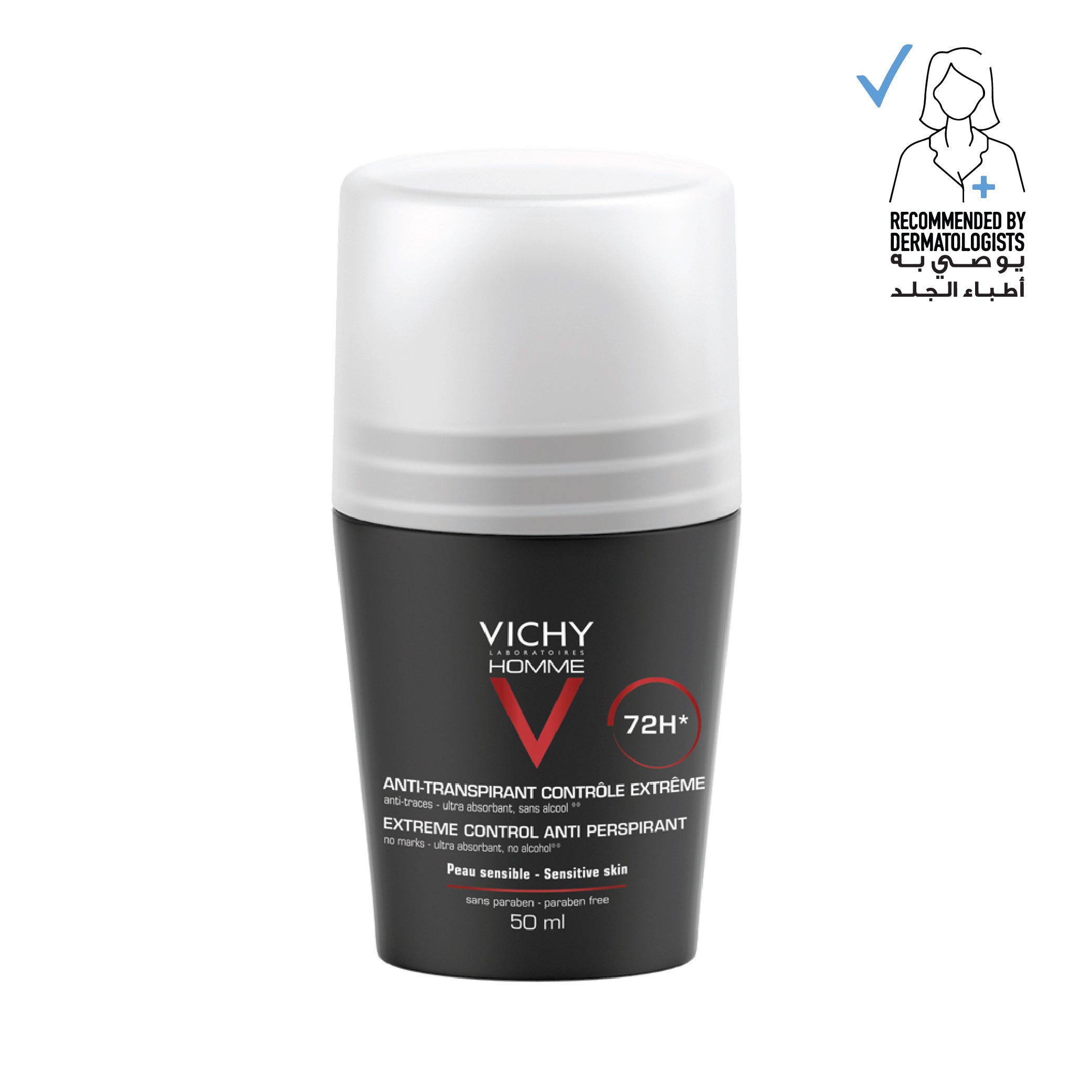 Vichy Homme 48H Anti Irritation Anti Perspirant Deodorant