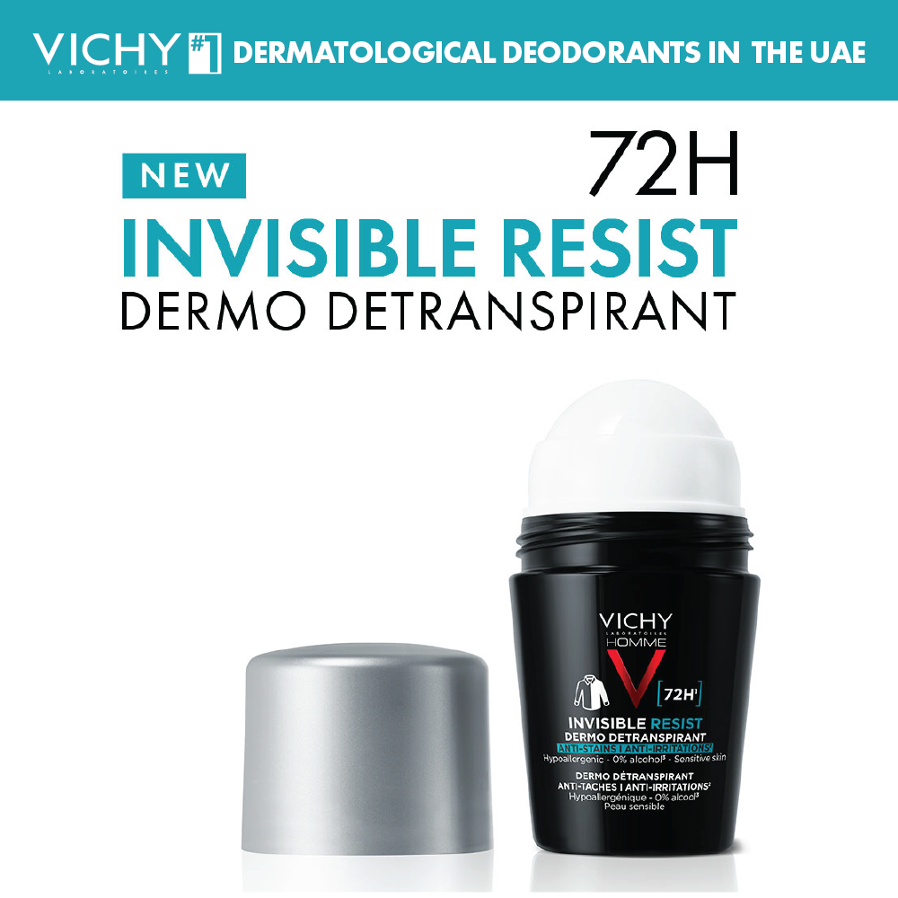 Vichy Invisible Resist Deodorant For Men 72 Hours