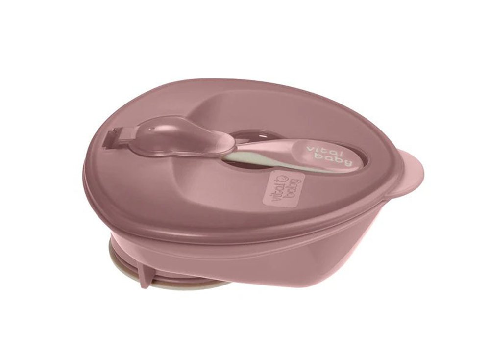 Vital Baby Power Suction Bowl 6M+ Berry